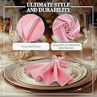 Vista 49 de Ultimate Textile -1 docena - Reversible Shantung Satin - Majestic - Servilletas de tela Majestic de 17 x 17 pulgadas color azul pizarra