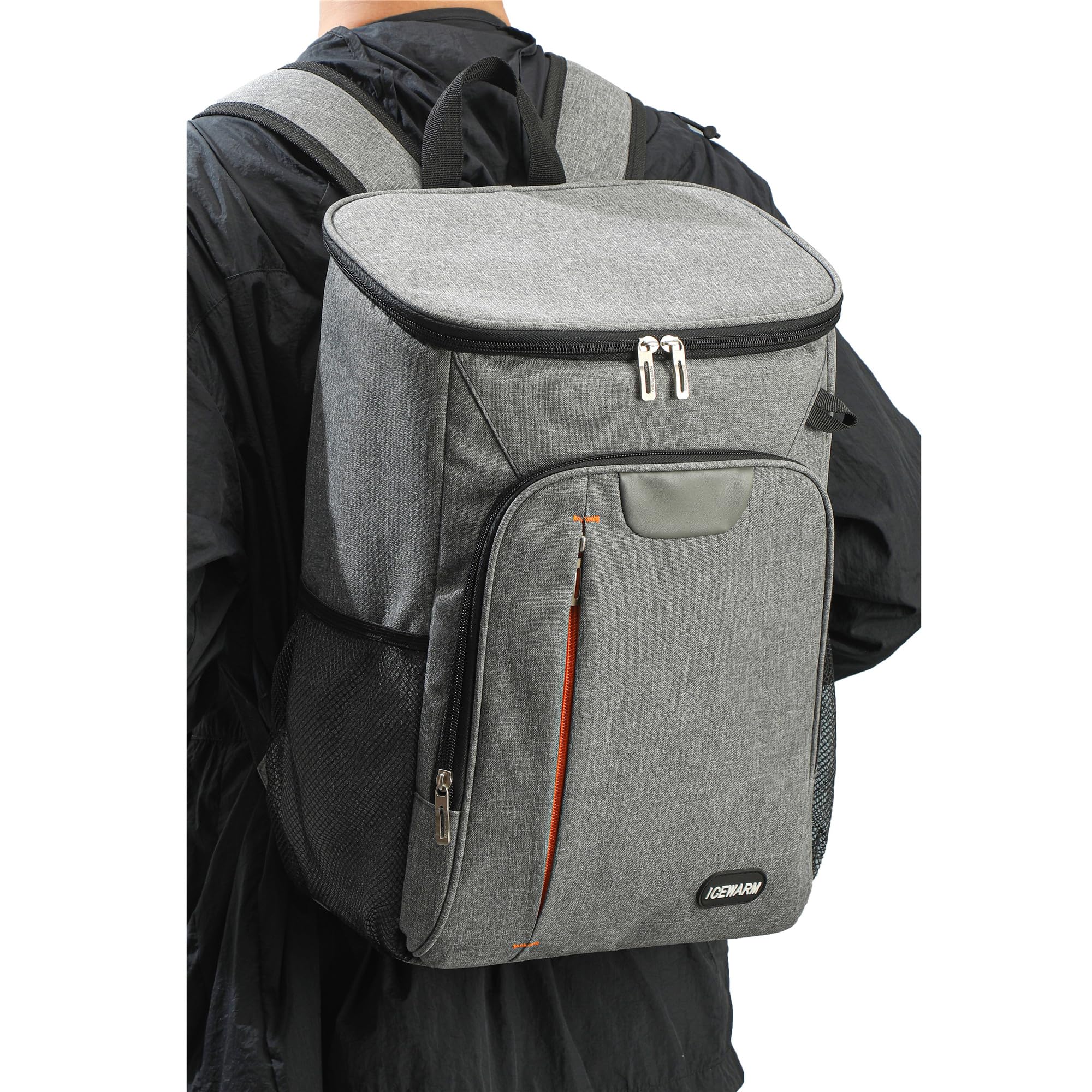 25L Sac à Dos Isotherme à Glacière, Sac de Pique-Nique Sac Isotherme Portable Cooler Backpack Bag, pour Homme Femme au Travail,à l'école,Les Pique-niques,randonnée,Camping (Bleu)