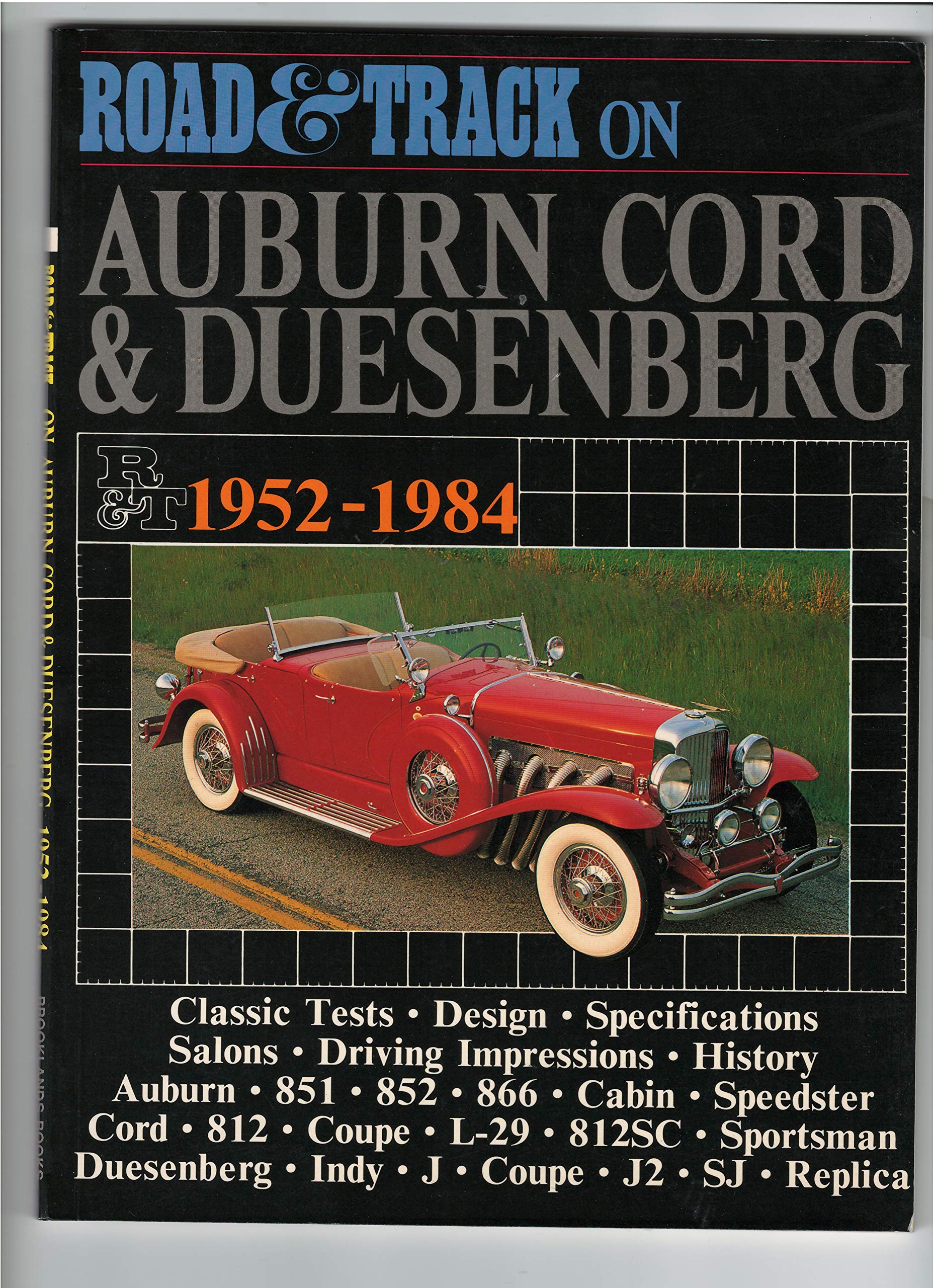 Brooklands Books Ltd "Road & Track" on Auburn, Cord and Duesenberg, 1952-84