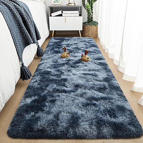 Miniatura 187 de Tepook - Alfombra súper suave y peluda para dormitorio, alfombras modernas peludas para niños para sala de estar, alfombra de felpa