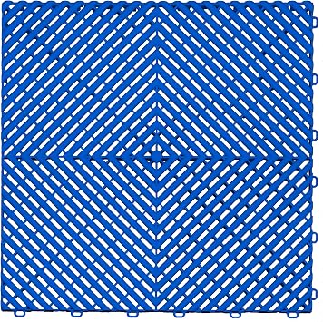 Swisstrax Ribtrax PRO Interlocking Garage Floor Tiles, 15.75 x 15.75-Inch, Royal Blue, 6 Piece Set