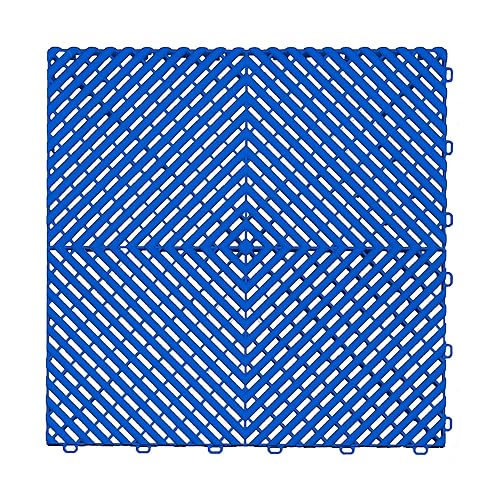 Swisstrax Ribtrax PRO Interlocking Garage Floor Tiles, 15.75 x 15.75-Inch,
