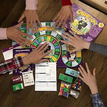 Rich Dad CASHFLOW Board Game, Educational Business & Finance Literacy Game | Ages 14 & Up - Financial Learning Games for Kids, Teens, Adults and Family