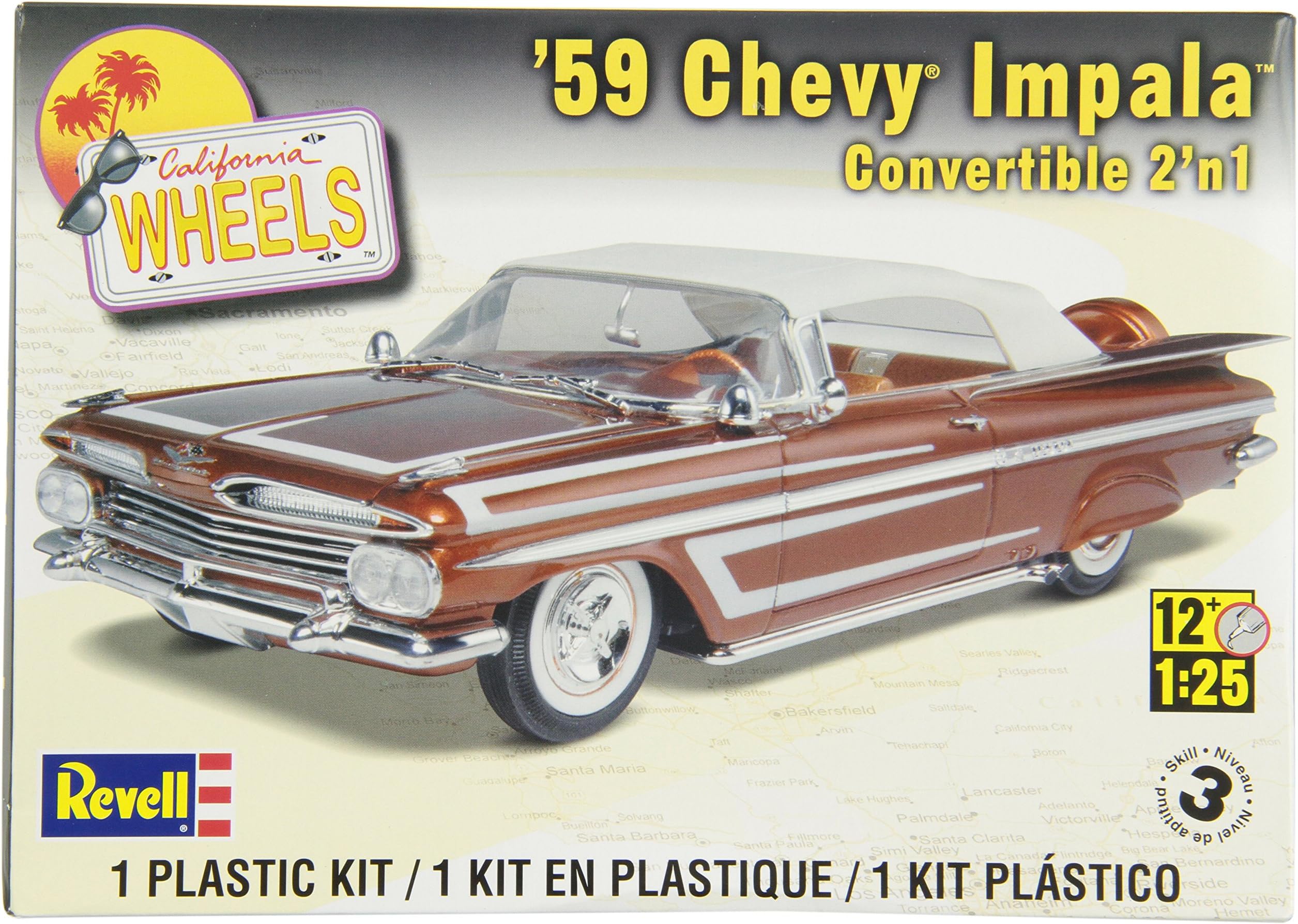Revell 1:25 '59 Chevy Impala Convertible 2-in-1