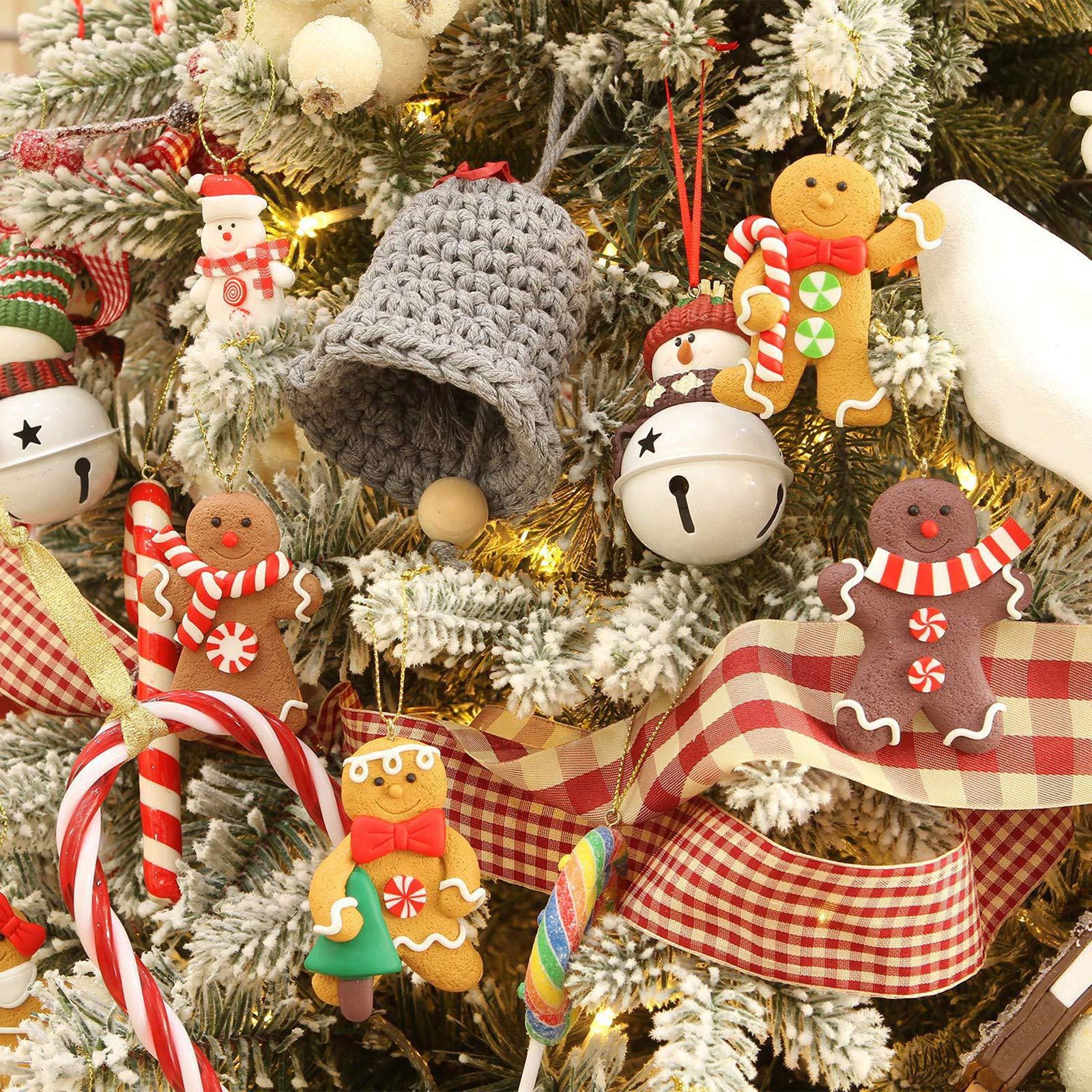 Set di 2 decorazioni natalizie VEFSNA Albero di Natale 90/122 cm Beige