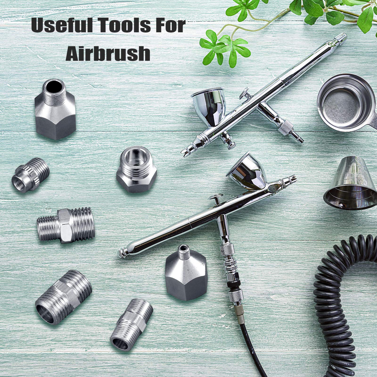 7 Pieces Airbrush Adapter Set Airbrush Fitting Connector Set Airbrush