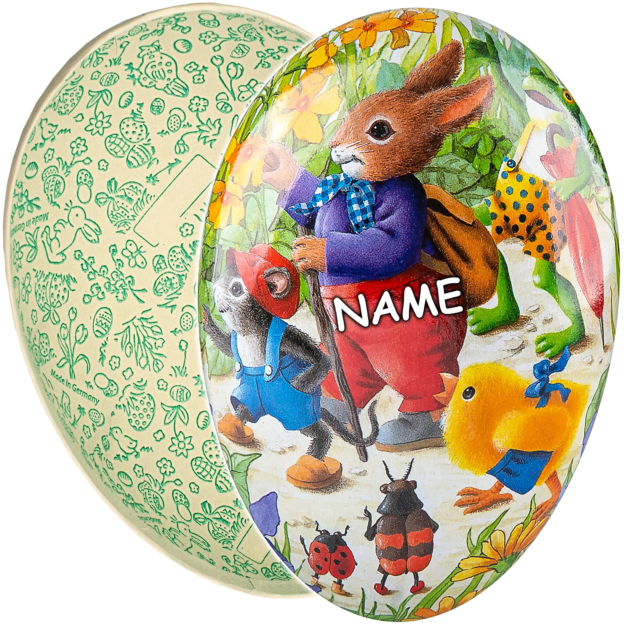 alles-meine.de GmbH 10 Stück Ostereier/Eier zum Befüllen Größe & Anzahl frei wählbar 9 bis 36 cm - Hasen - Hasen Küken Blumen einfarbig Uni Sprenkel Hühnereier - Füll - P..
