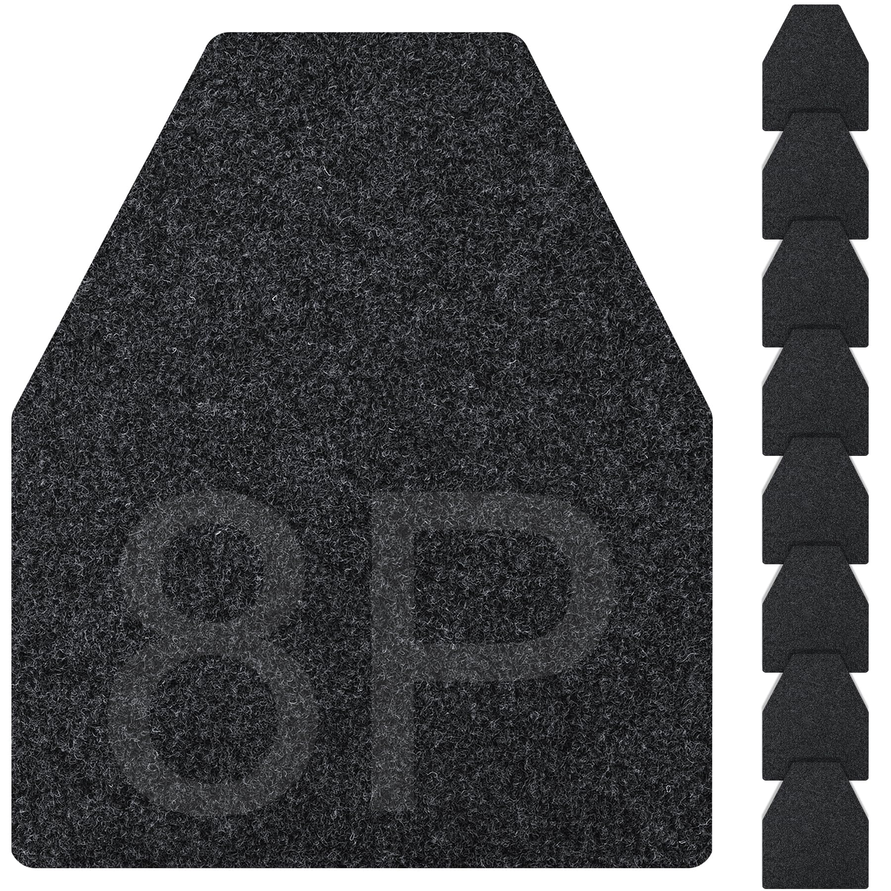 ToLanbbt 8PCS Urinal Mats for Men Bathroom Non-Slip Urinal Floor Mats Water Absorption Urinal Pads for Mens Room Disposable Commercial Toilet Urine Mats for Men’s Bathroom Restroom, Dark Gray
