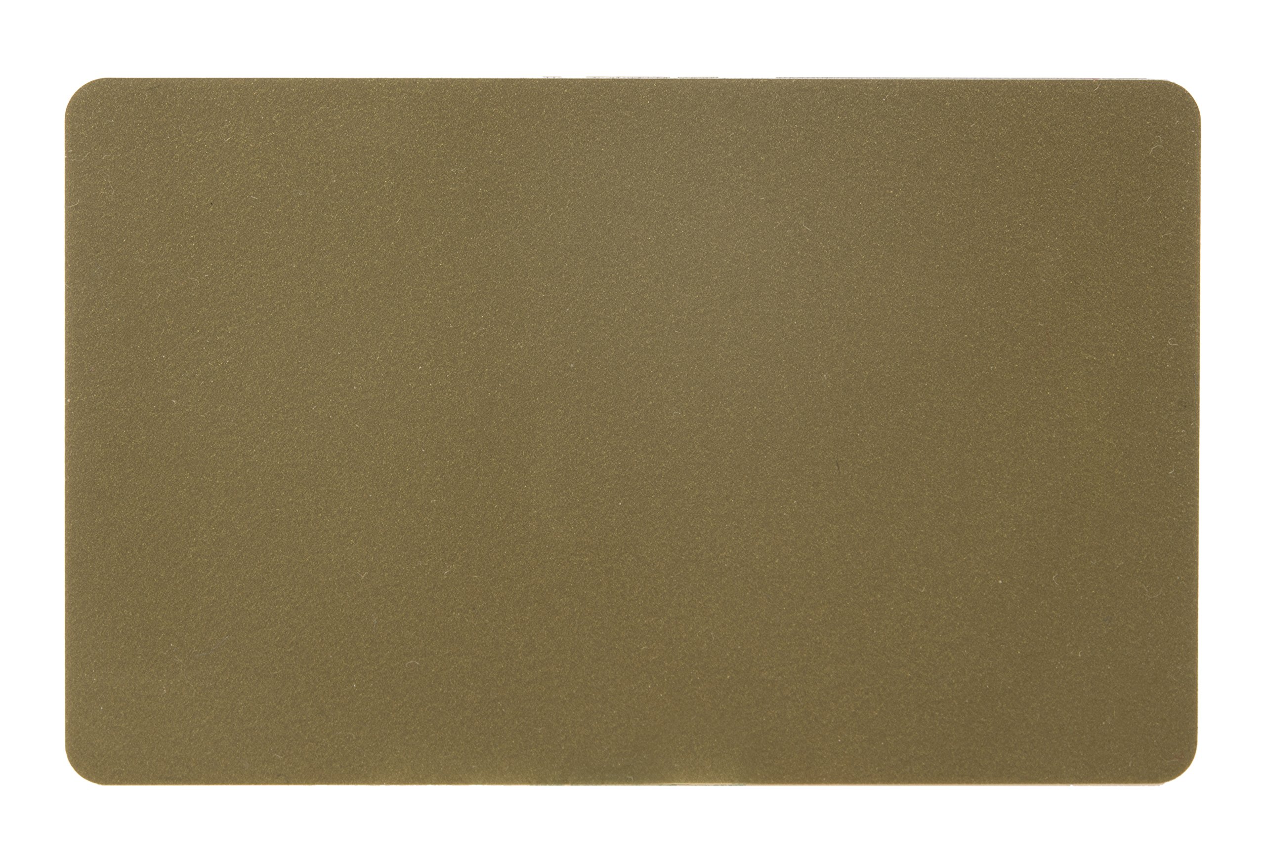 Karteo Plastikkarten gold [100 Stück] Blankokarten mit HiCo Magnetstreifen aus PVC zum codieren für Ausweise Dienstausweise EC -Karten Bankkarten Gesundheitskarten