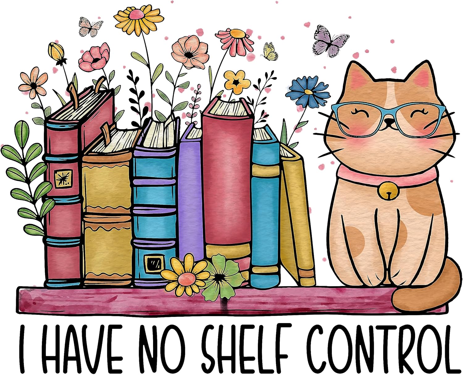 Stamped Cross Stitch Kits for Adults Beginners Animal Cat Books Flowers 14 Count Counted Cross Stitch Patterns Needlepoint kit (Cute cat and Books)