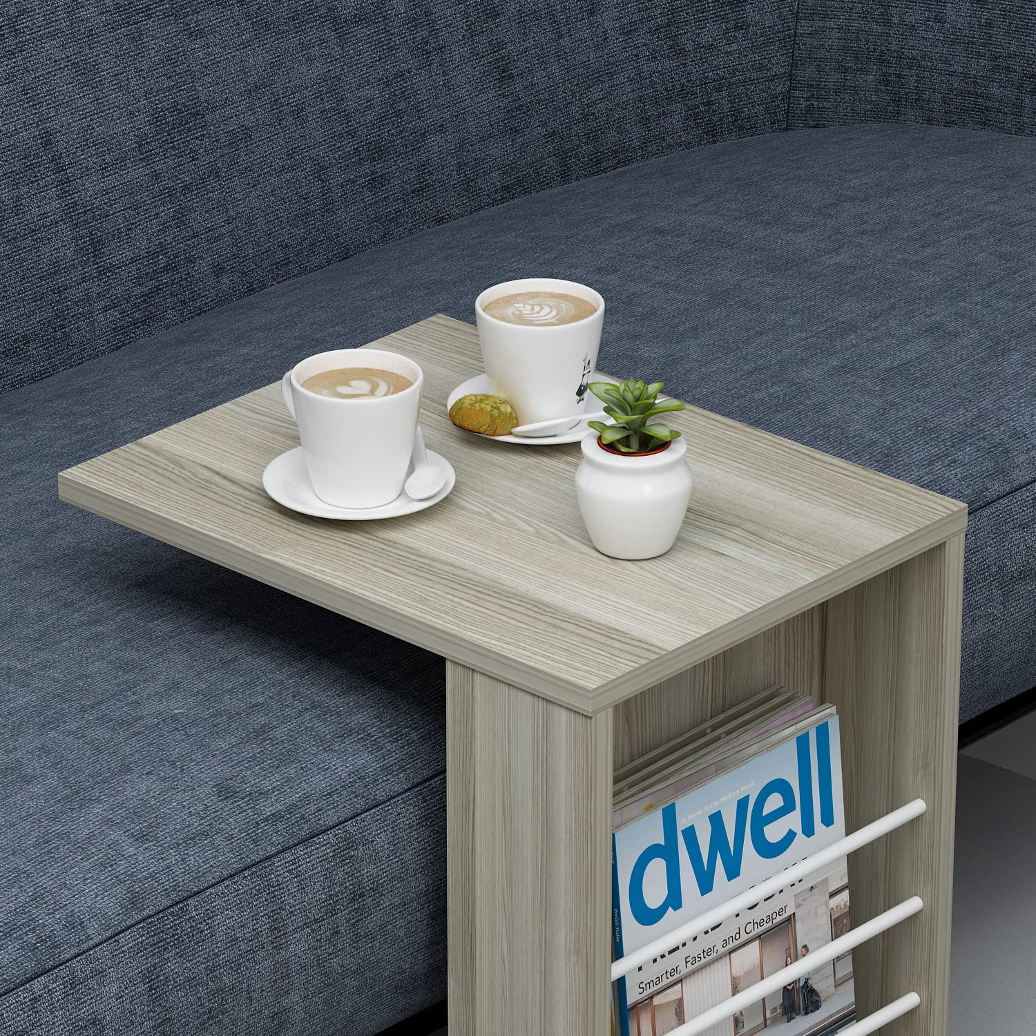 HOMIDEA Milestone Table Basse de Salon - Table de canapé - Table café Moderne dans Un Design à la Mode (Noyer/Noir HOMIDEA Milestone Table Basse de Salon - Table de canapé - Table café Moderne dans Un Design à la Mode (Noyer/Noir