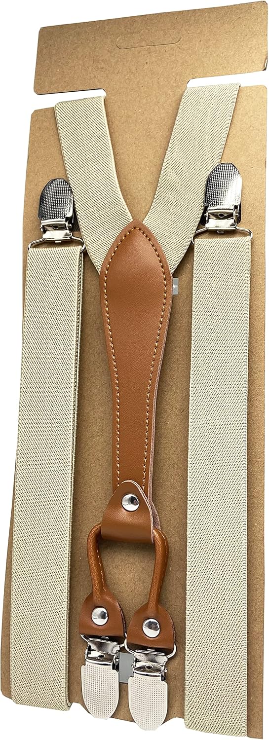 Elastic Suspenders for Women Thin Y Back 4 Clip Skinny Ladies Suspenders - Image 3