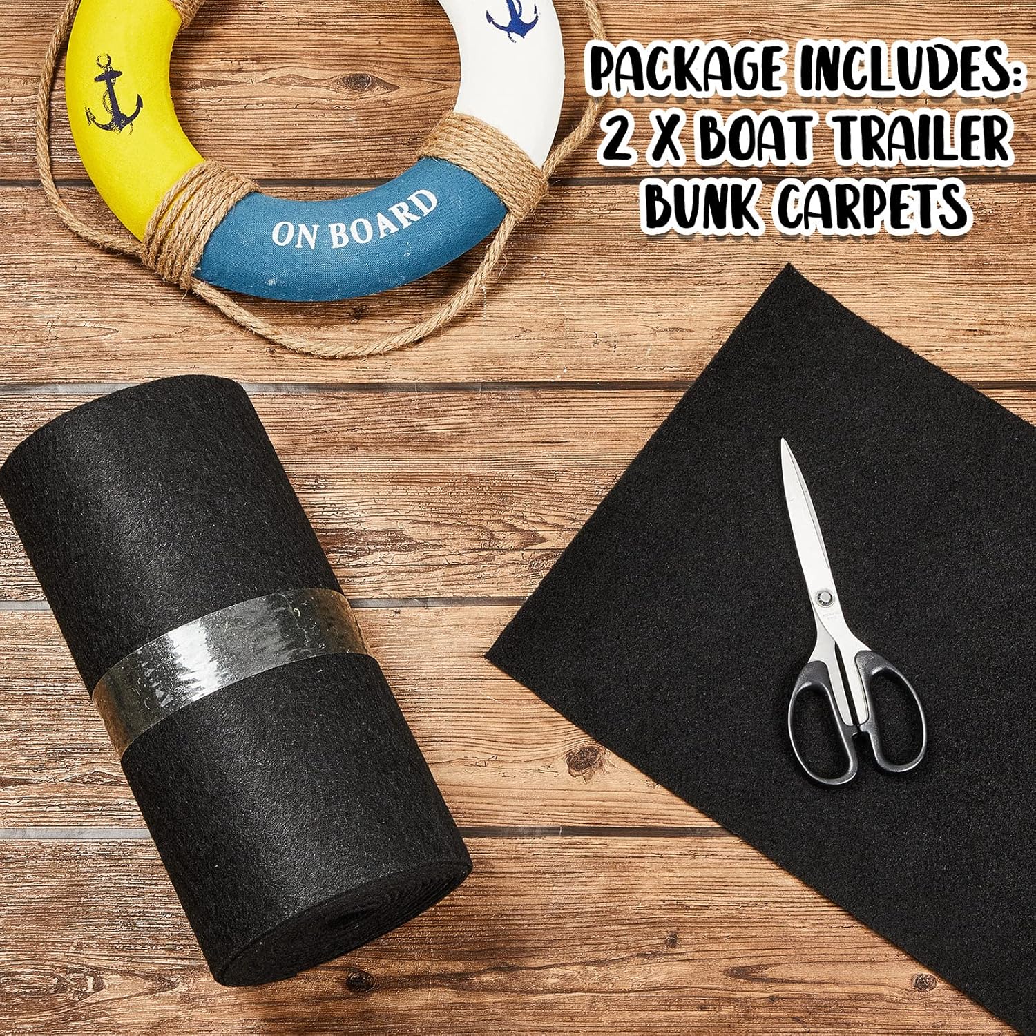 Buy 2 Pieces Marine Carpet Weather Resistant Boat Trailer Bunk Carpet