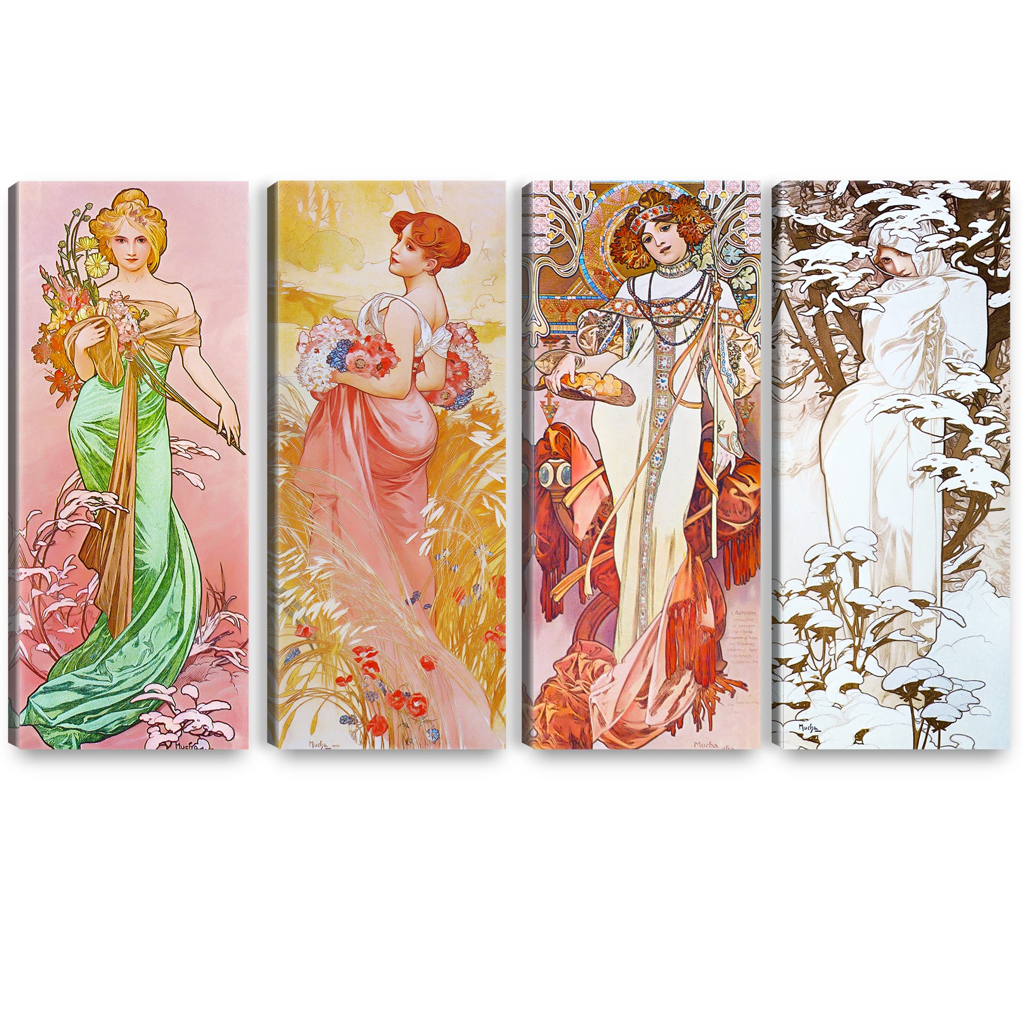 Amazon.com: A&T ARTWORK The Seasons 1900 Spring Summer Autumn