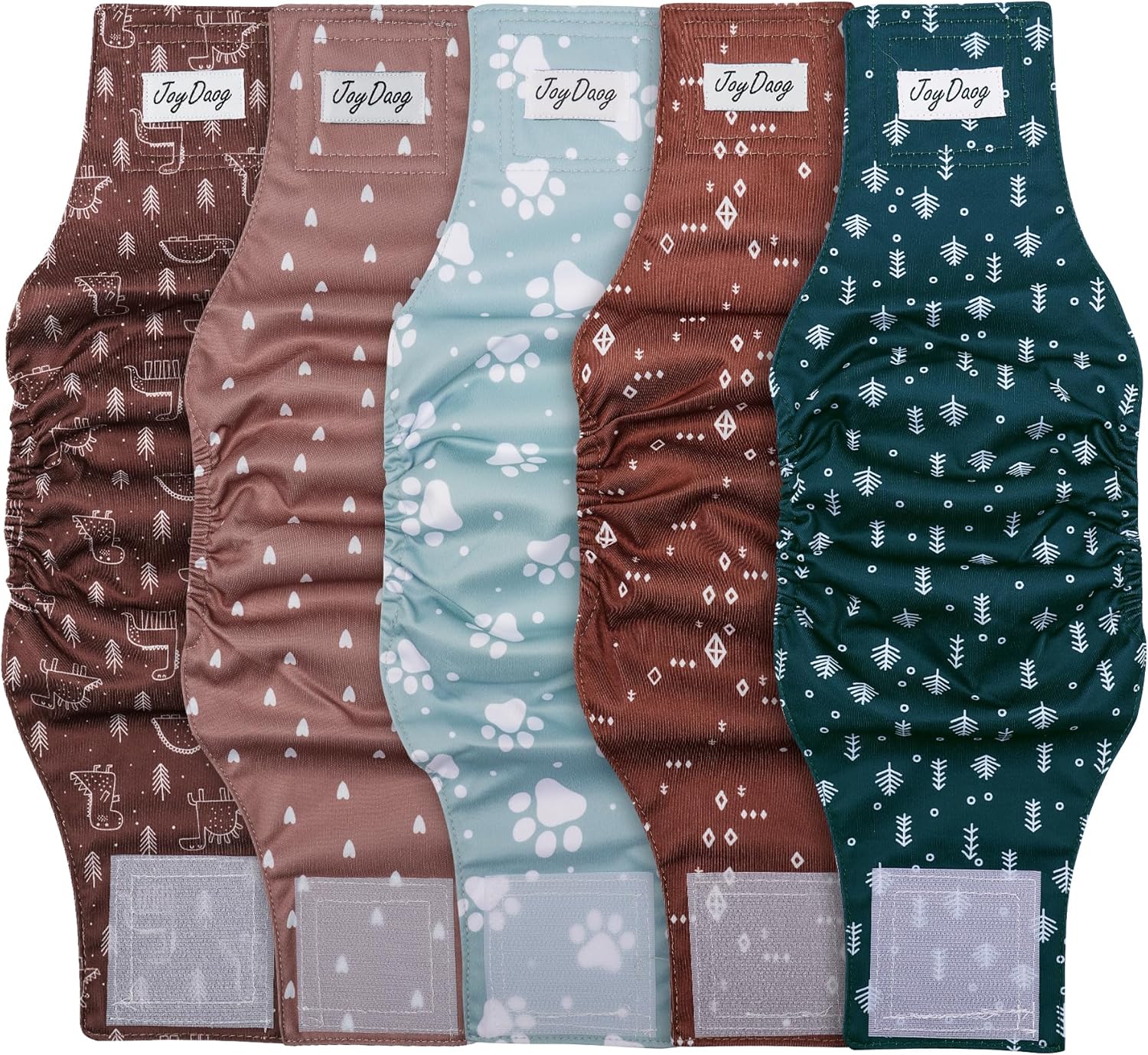 Reusable Dog Belly Bands for Male Dogs Diapers,5 Pack Premium Washable Dog Diapers Male Doggie Nappies Wrap,XXL