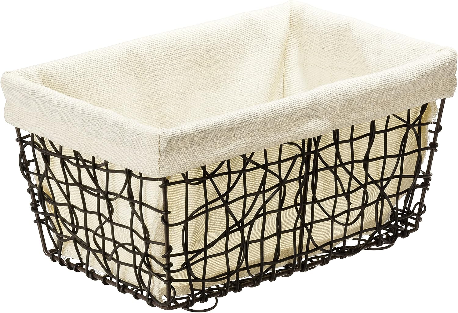 Wenko Rumba Rectangle High Storage Basket - Bathroom Basket, Plastic 12 X 8.1 X 5.9", Brown