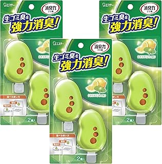 消臭力 ゴミ箱用 [まとめ買い] シトラスミント 2個入×3個 ゴミ箱の消臭力 両用タイプ (貼る 吊るす) ゴミ箱 消臭剤 消臭 芳香剤 生ごみ