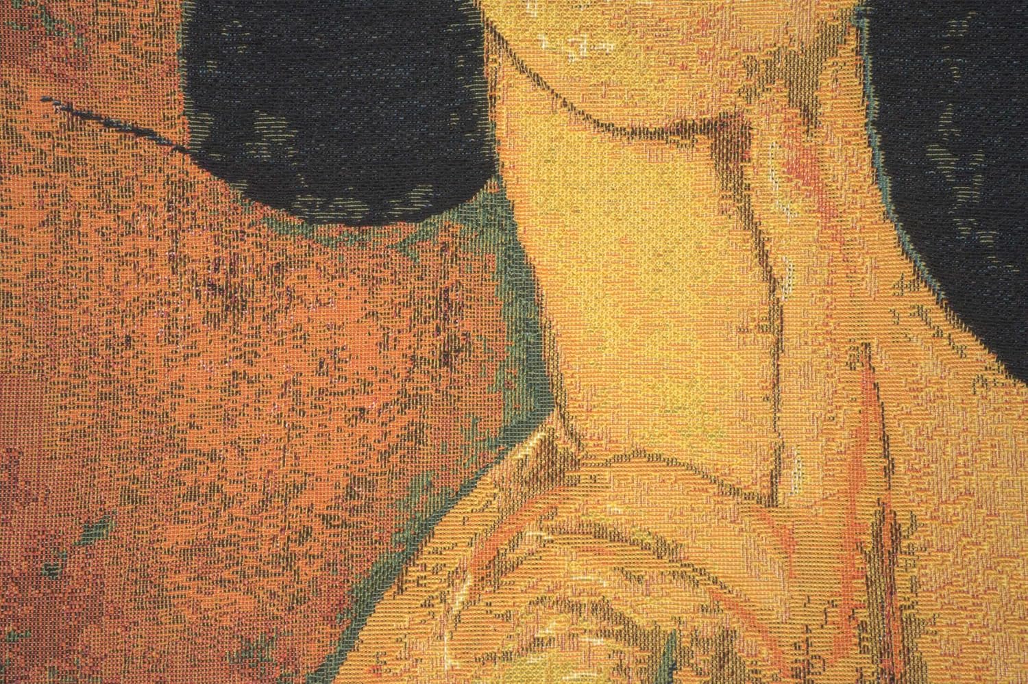 C Charlotte Home Furnishings Inc Jeanne Hebuterne in A Large Hat I European Cushion Cover - 18 in. x 18 in. Cotton by Almedo Modigliani