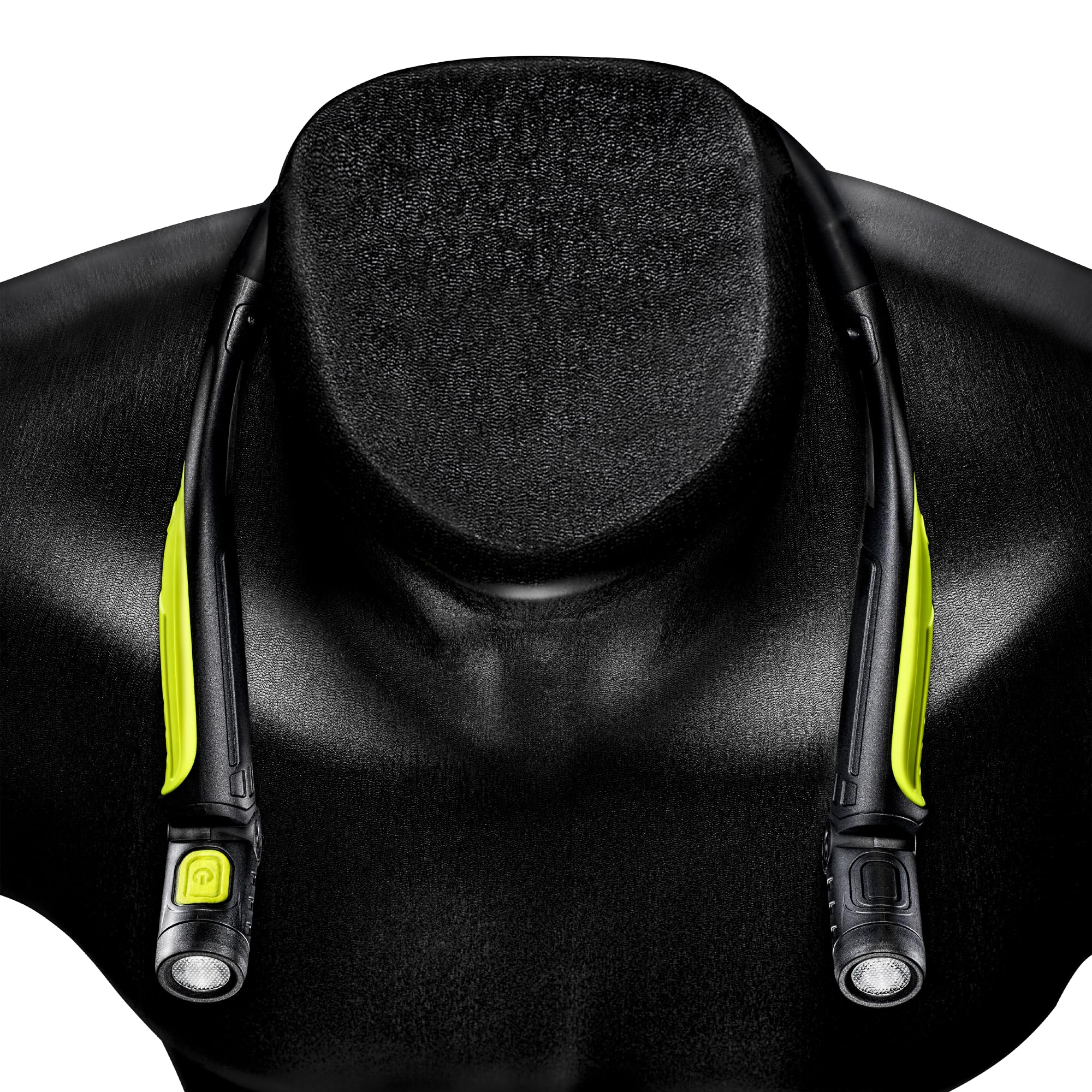 Unilite NL-350R Lampe tour de cou rechargeable par USB | 350 lumens | Grand angle de 120 degrés | 2 à 10 heures d'autonomie | Portée du faisceau de 45 m | IP54/IK07