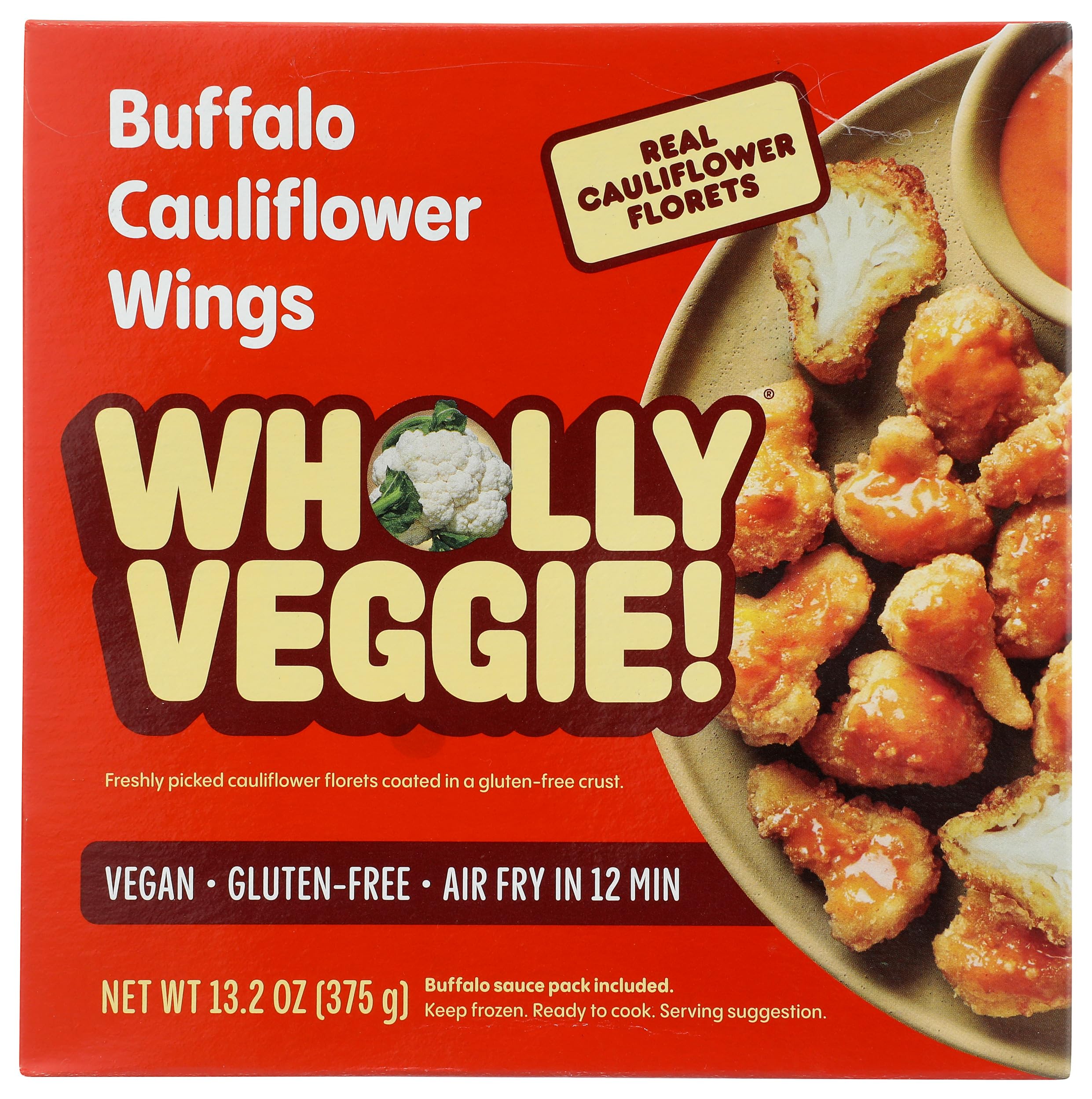 Wholly Veggie, Cauliflower Wings Vegan Buffalo, 13.2 Ounce