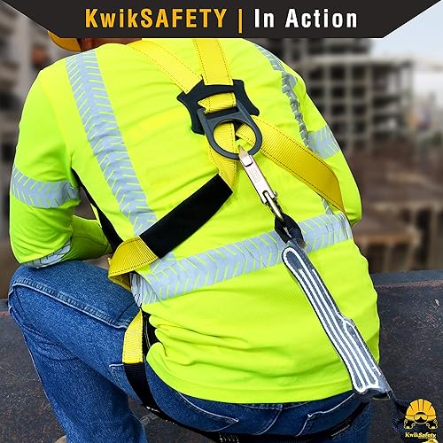 Miniatura 7 de KwikSafety - Charlotte, NC - Camisas de seguridad de manga larga premium cuello redondo, botón y cuello con cremallera Clase 3 ANSI probado OSHA