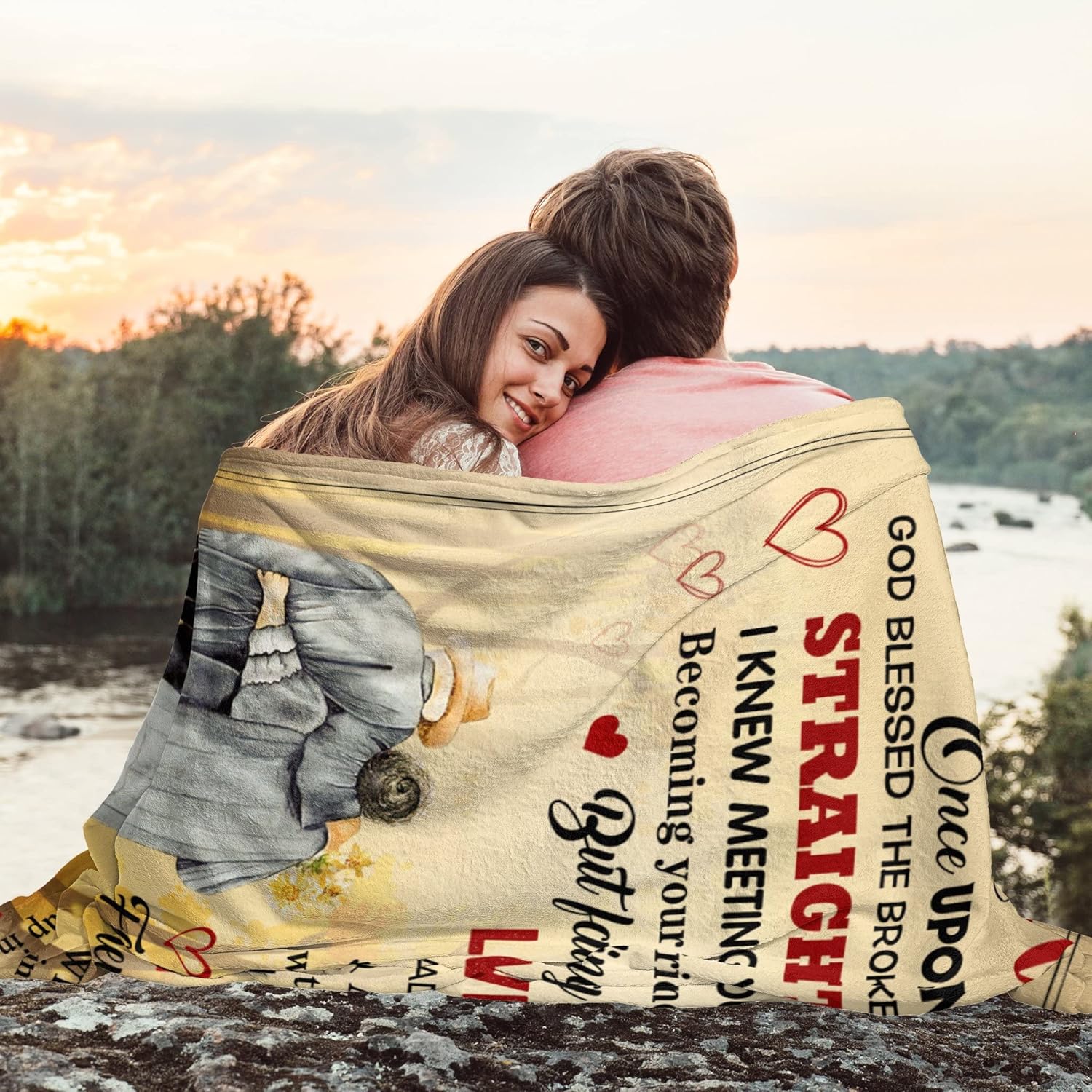 Wife Valentines Day Gifts - Romantic Valentines Gift for Wife - Wedding Anniversary Romantic Gift for Her Women - Gifts for Wifes Birthday - to My Wifes Throw Blanket 60 x 50 inch - Image 3