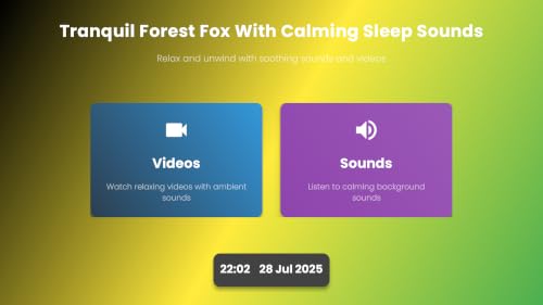 Tranquil Forest Fox – Peaceful Woodland Scenes for a Relaxing For Fire TV And Fire Tablets Screensaver – vue 3