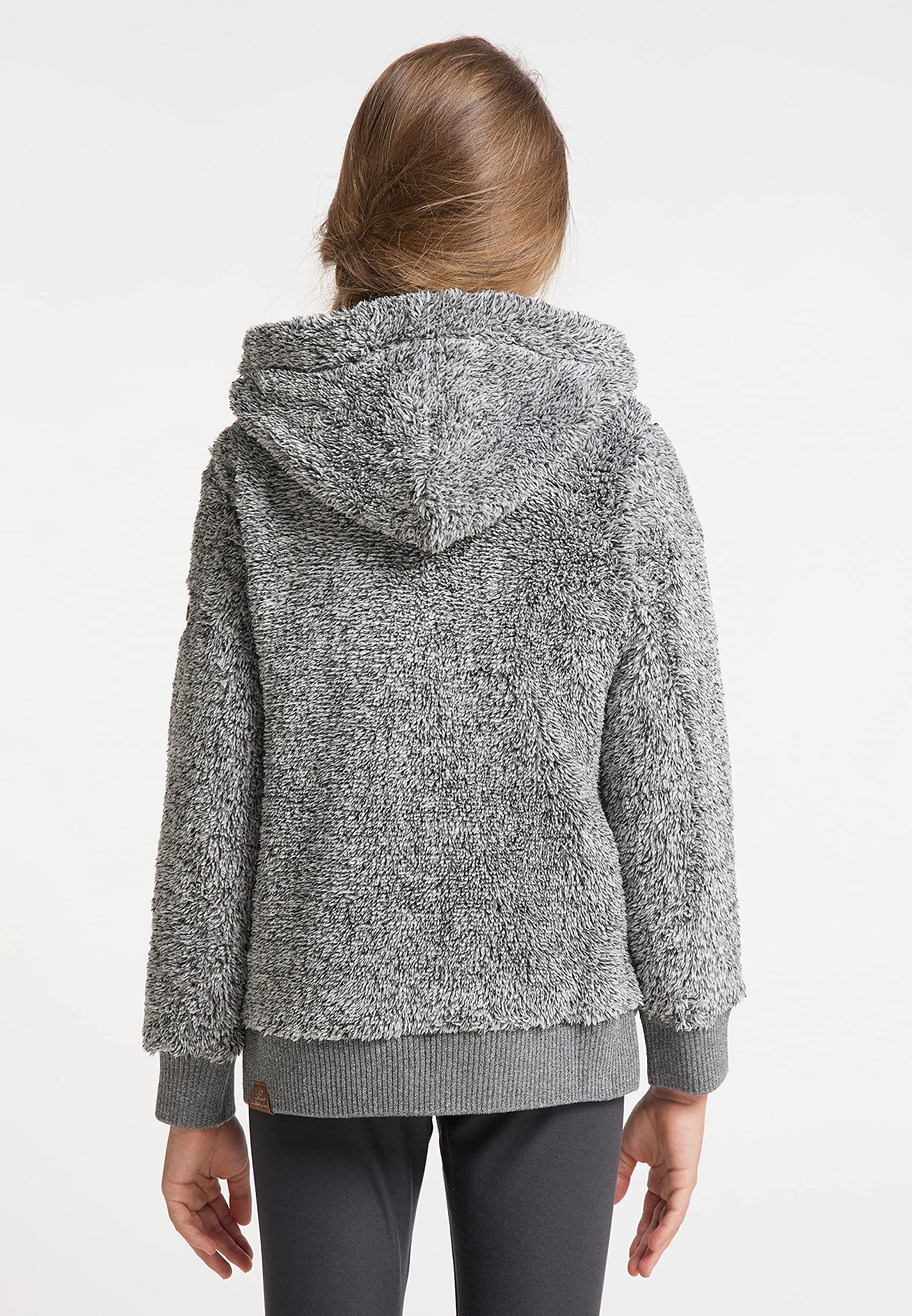 Ragwear Valentyna Mädchen Sweatjacke Übergangsjacke Jacke aus kuscheligen Teddyfell plüschig warm
