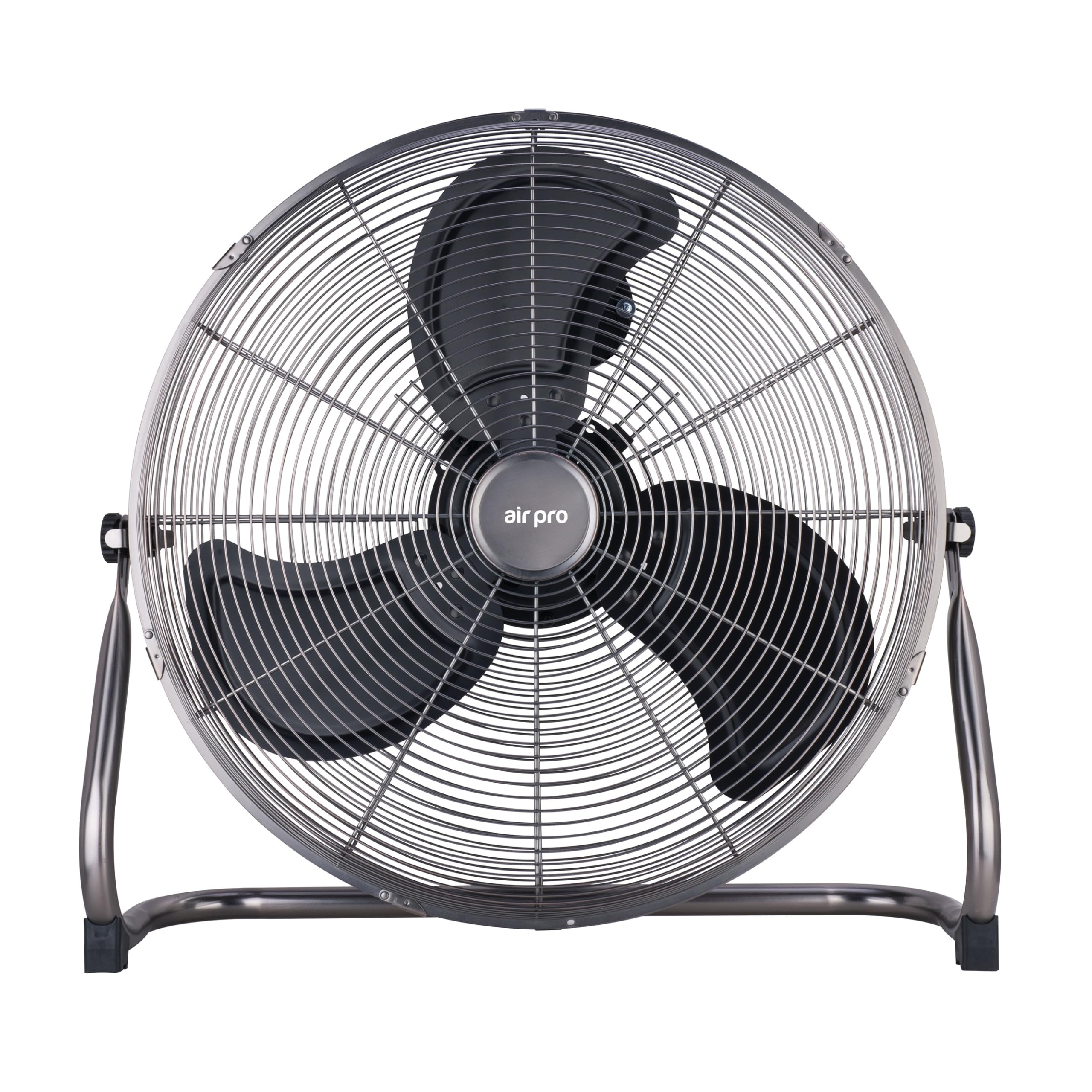 Air Pro 20" Floor Fan - Powerful Air Cooling & Circulating Fan with 3 Speed Setting & Adjustable Tilt - Indoor Home, Office, Gym Fan Quiet Portable Electric Fan with Metal Blade & Body 1.6m Long Cable