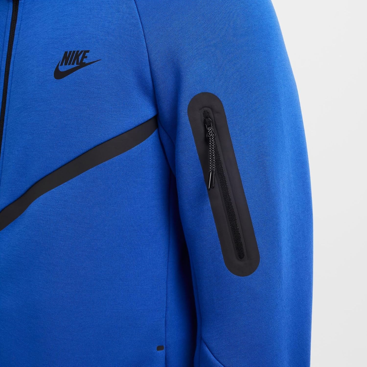 Nike Tech Men's Full-Zip Windrunner Hoodie (HV0949-480, Game Royal/Black)
