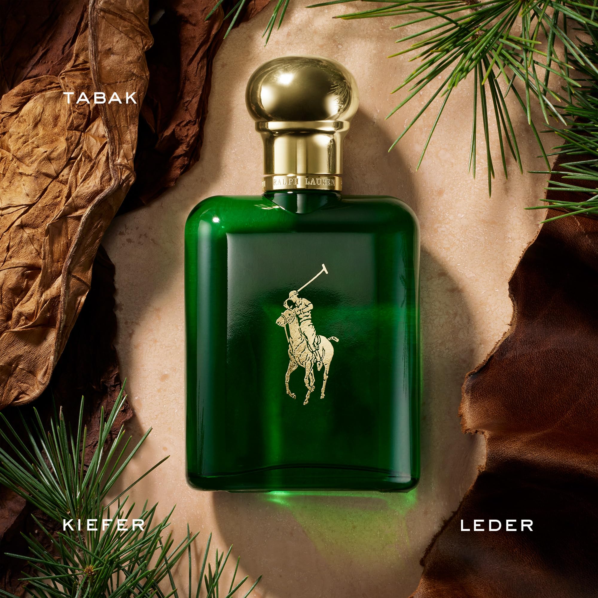 Ralph Lauren Polo Eau de Toilette für Herren, maskuliner Duft mit Pinie, Basilikum & Eichenmoos, holzig-krautige Nuancen, 200 ml