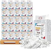 Vista 18 de Trapos de limpieza de camisetas blancas de primera calidad (caja de 10 libras), trapos de algodón blanco para limpieza, manchas, pintura, aceite