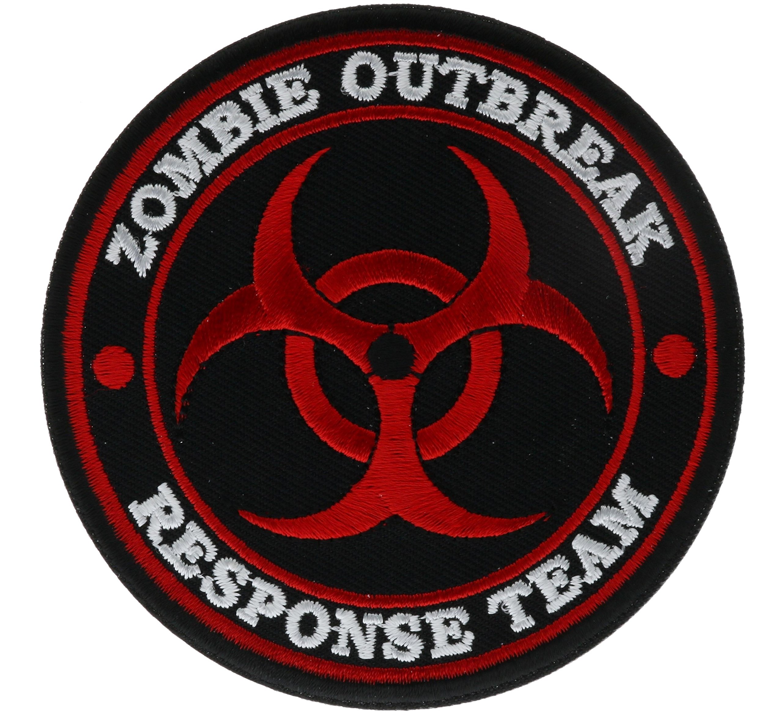 Zombie Outbreak RED Response Team Patch 3.5 inch IVAN4211