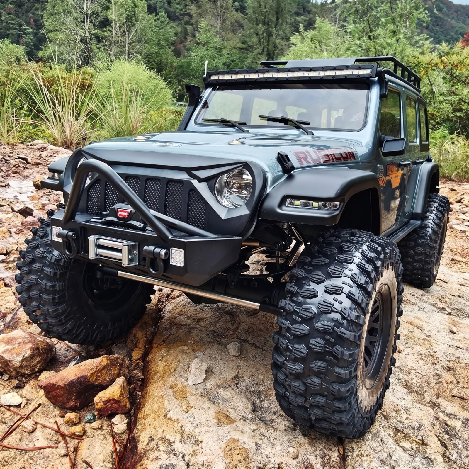 1:8 4WD RC Crawler con transmisión de dos velocidades, accionamiento