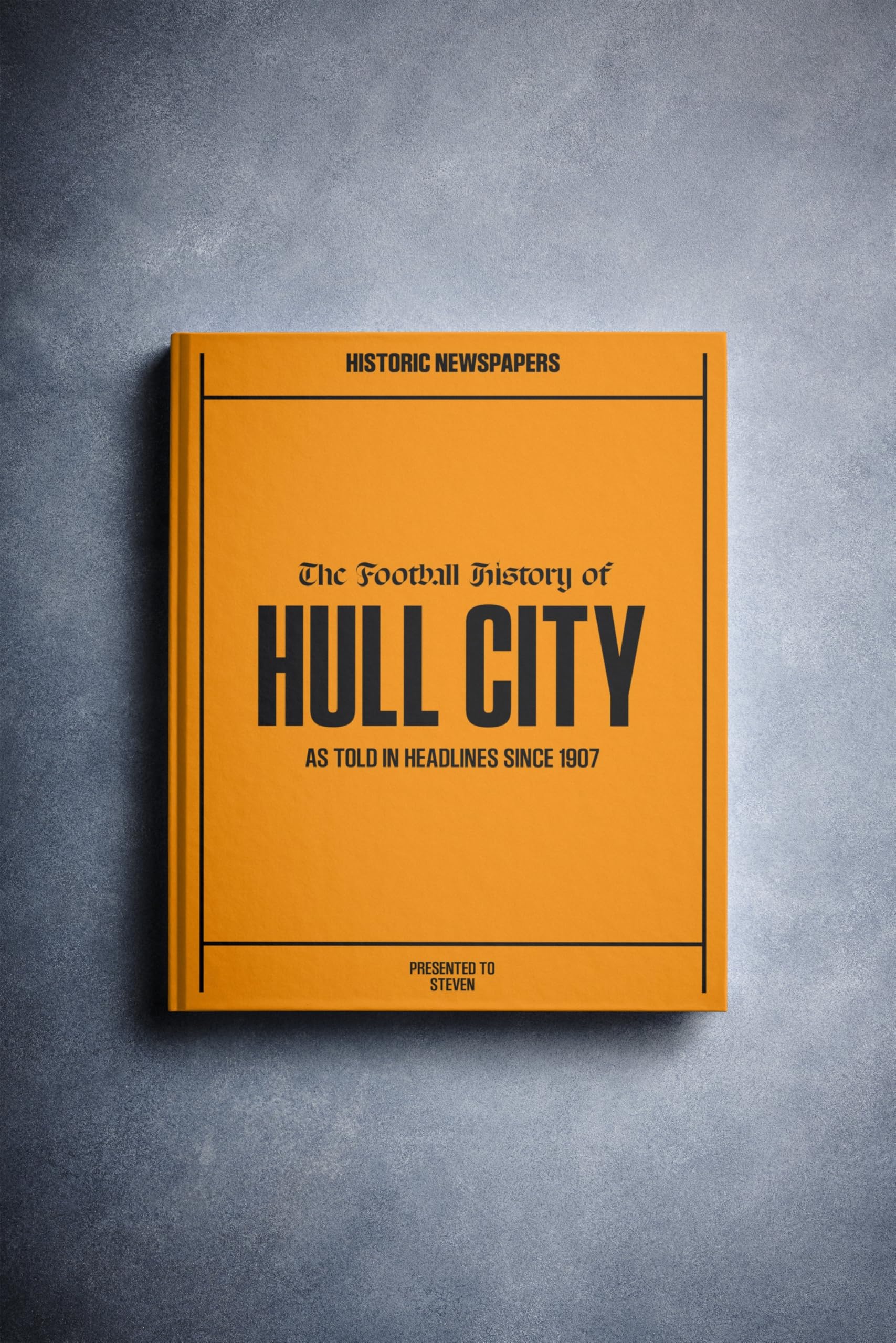 Historic Newspapers Personalised Hull Football Newspaper History Book — image 1