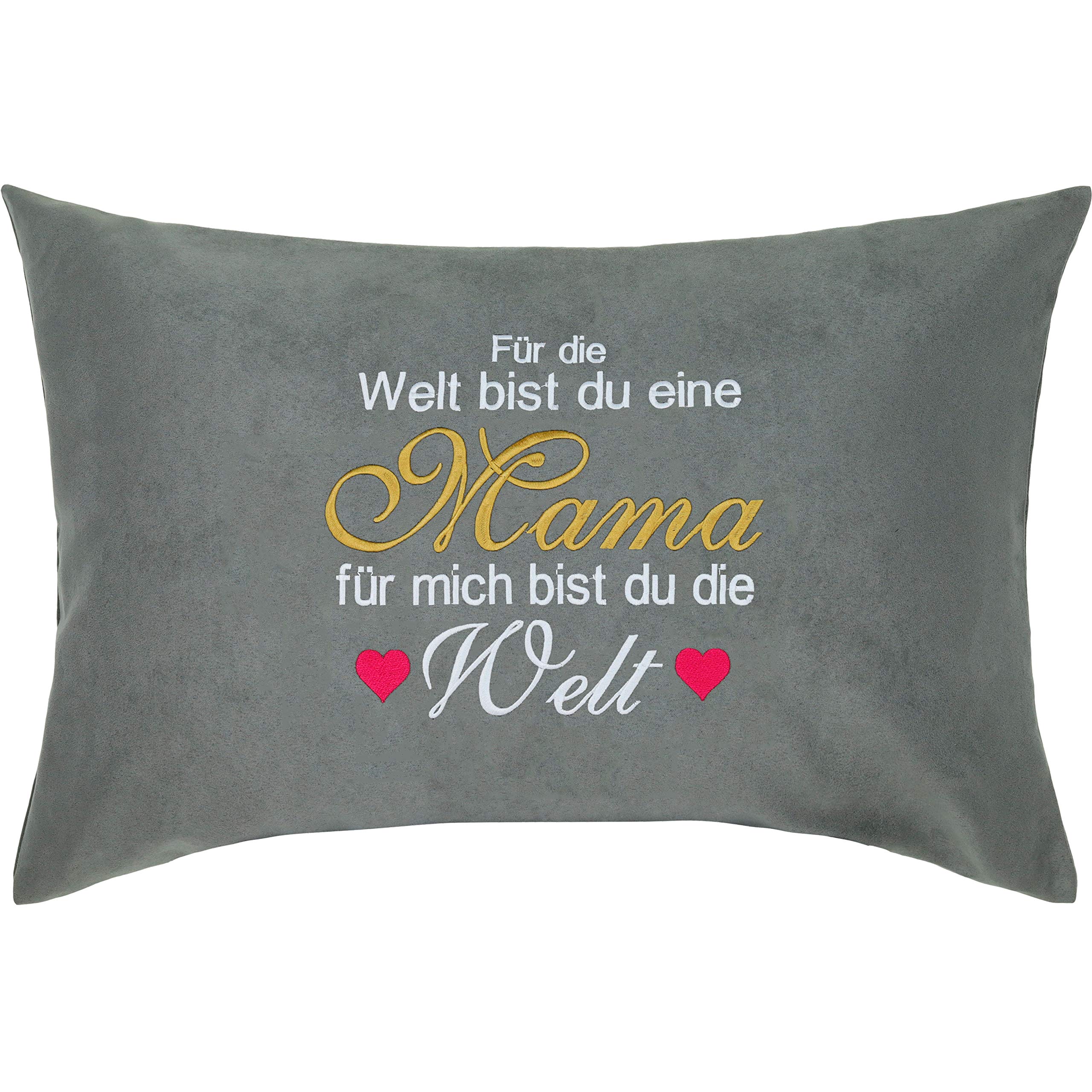 Coussin avec housse Für mich bist du die Welt cadeau maman Noël