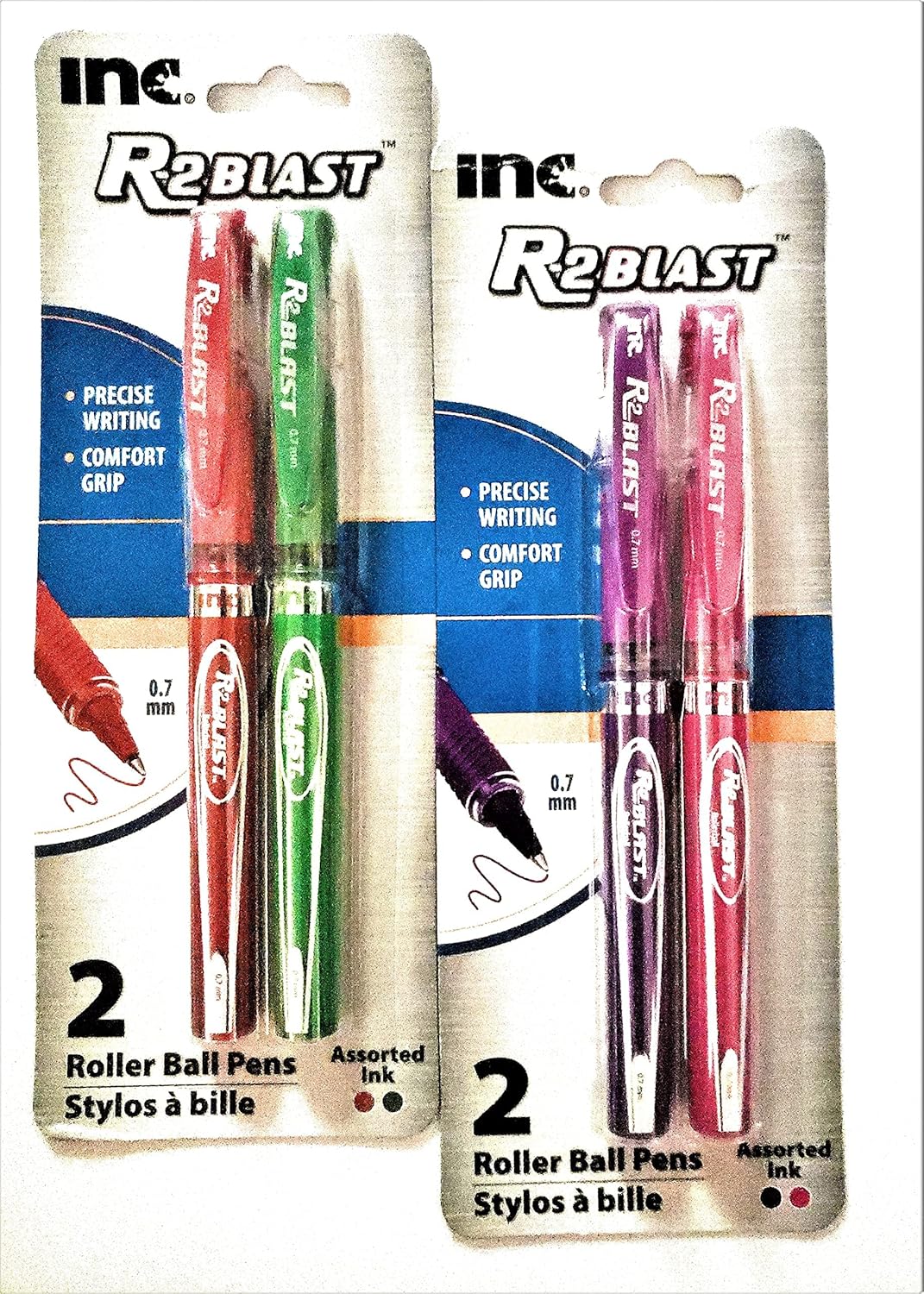 R2 Blast Gel Rollerball 0.7mm Colored Gel Pen Set 4 Items