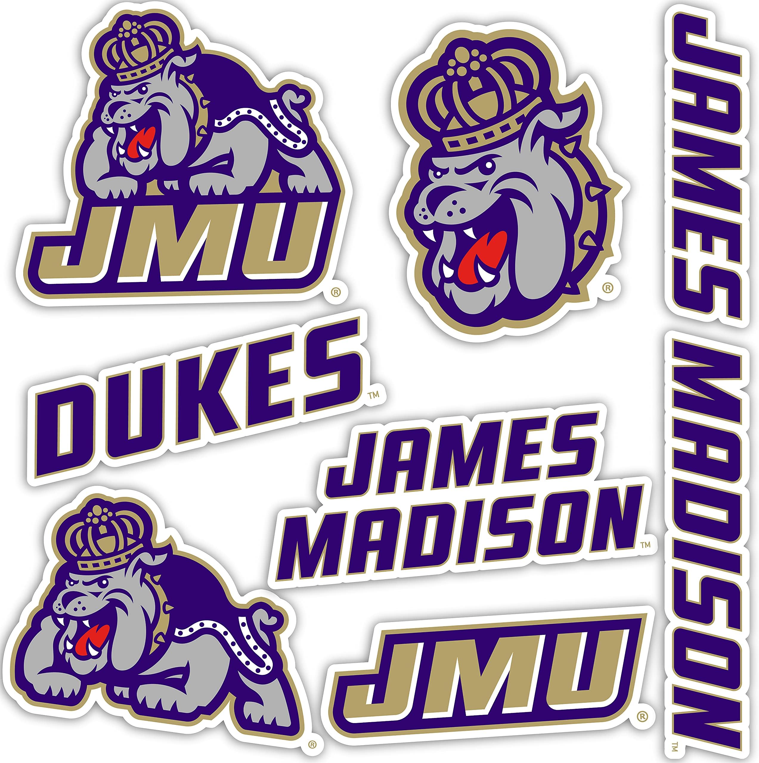 James Madison University Full Sheet Sticker Vinyl Decal Laptop Water Bottle Car Scrapbook (Full Sheet)