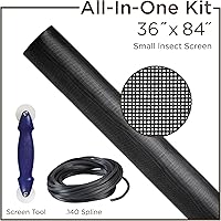 Vista 5 de Saint-Gobain ADFORS - Kit de reparación de insectos pequeños para ventana y puerta, 36 x 84 pulgadas, ventana y puerta de bricolaje, para reparación