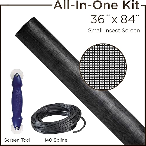 Miniatura 5 de Saint-Gobain ADFORS - Kit de reparación de insectos pequeños para ventana y puerta, 36 x 84 pulgadas, ventana y puerta de bricolaje, para reparación