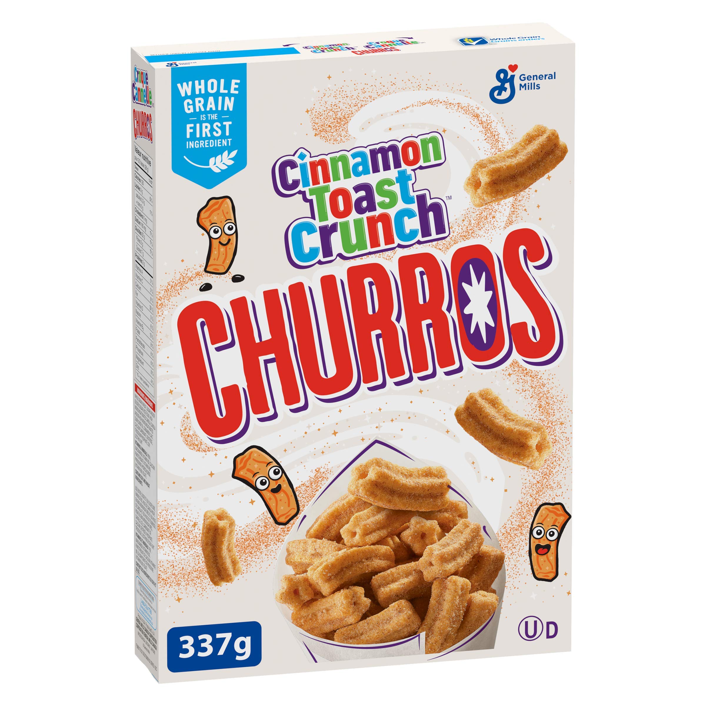 Cinnamon Toast Crunch Churros Cereal, 337 Grams - 337 g (Pack of 1)