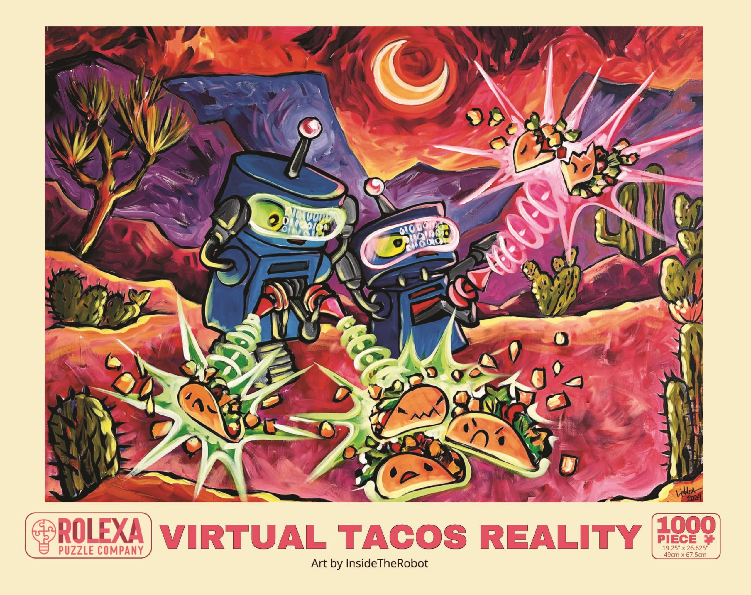 Virtual Tacos Reality 1000 piece Jigsaw Puzzle from Rolexa Puzzle ...