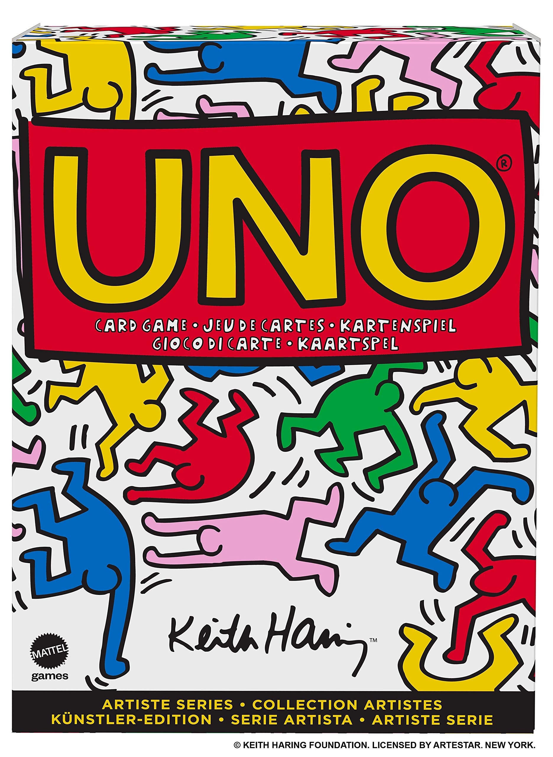 Mattel Games GDG39 - UNO Künstler-Edition Keith Haring