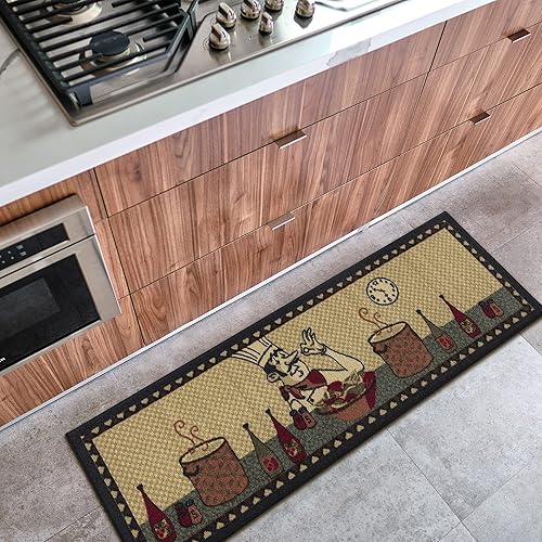 Miniatura 7 de Ottomanson Siesta Collection Runner Alfombra 20 x 59 Cocina Beige Cocinero