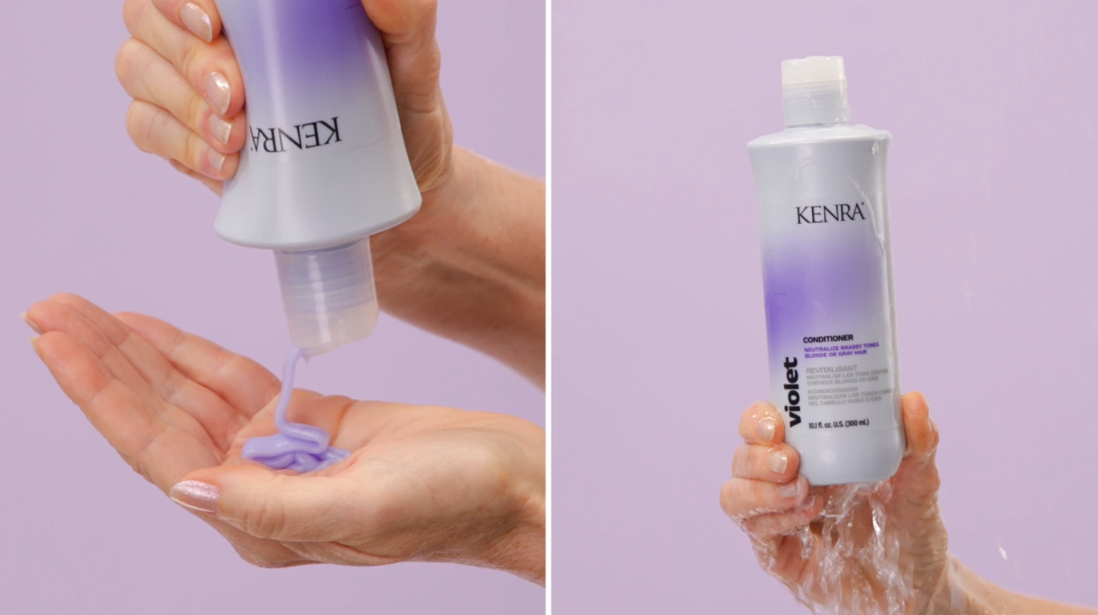 Violet Conditioner | Eliminates Brassy Tones | Purple Pigment + Deposit | Neutralizes Yellow | Moisturizes Processed Hair | Enhances Vibrancy of Blonde or Gray Hair | Color Safe