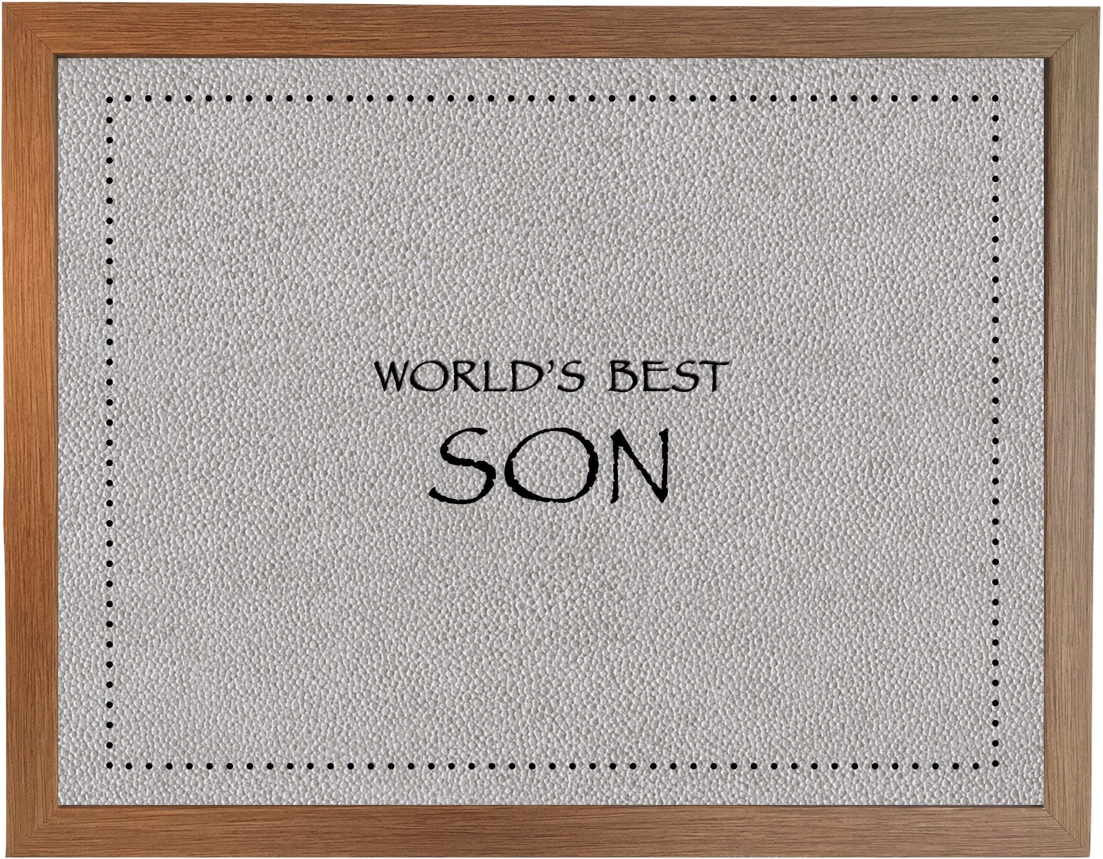 Lap Tray: Bean Bag Padded Cushion Eating Table (World’s Best Son Faux 4 Wood)