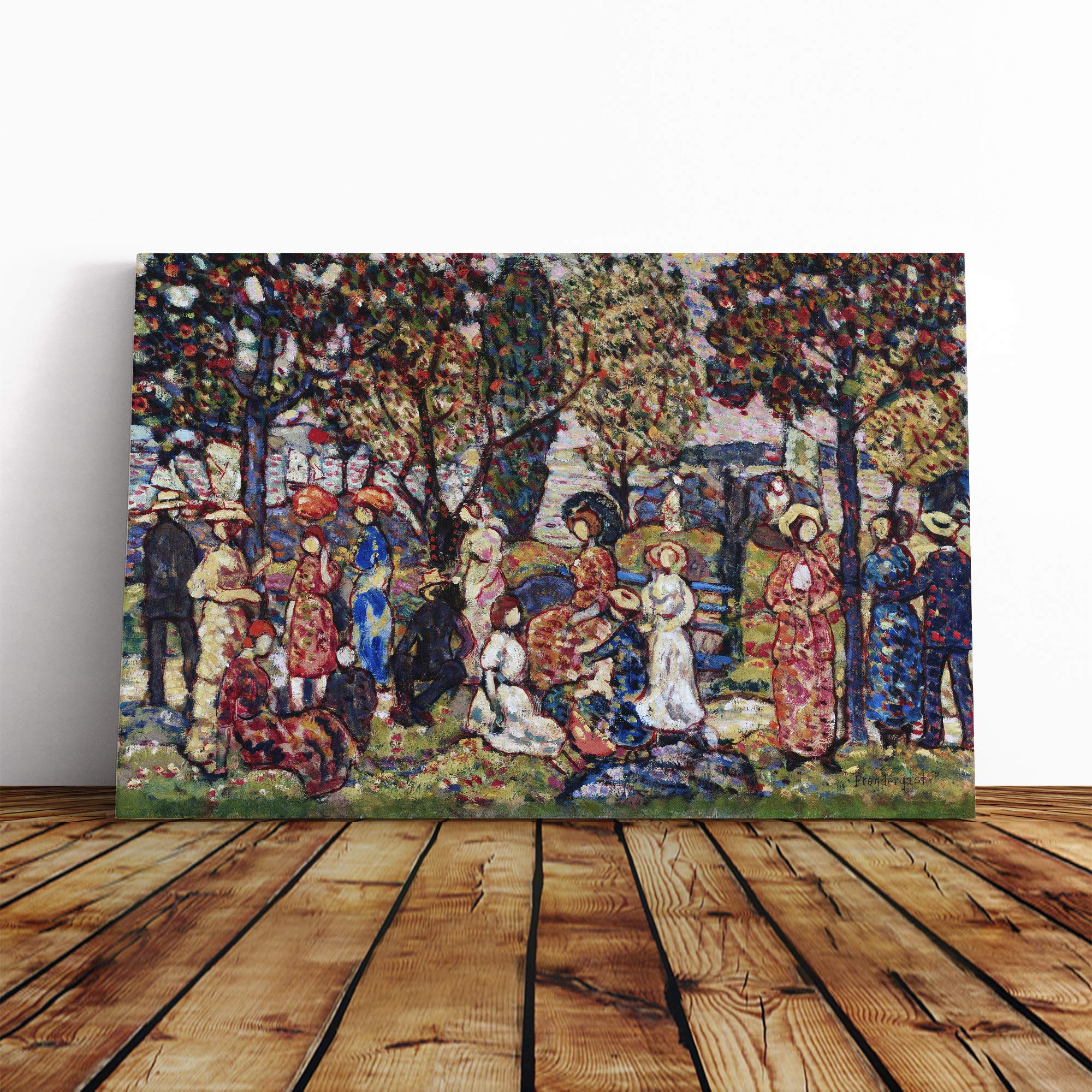 Maurice Pendergrast Autumn Canvas Print | Gallery Wrapped 30mm Frame Wall Art | 20x14 inches | Ready to Hang | Modern Landscape Picture | Living Room Bedroom Lounge Office
