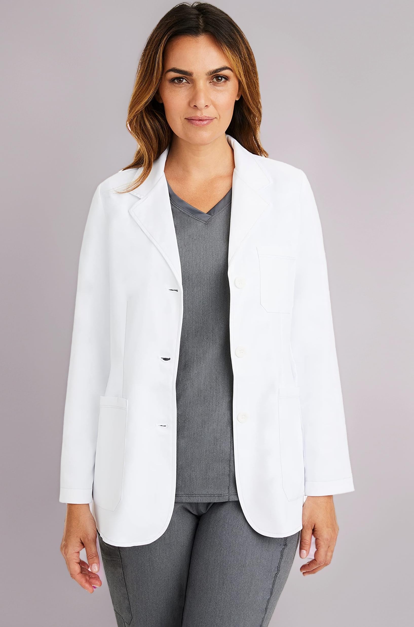 healing hands White Lab Coat 5 Pocket 5160 Flo Full Sleeve Women's Consult Lab Coat The White Coat Minimalist Collection