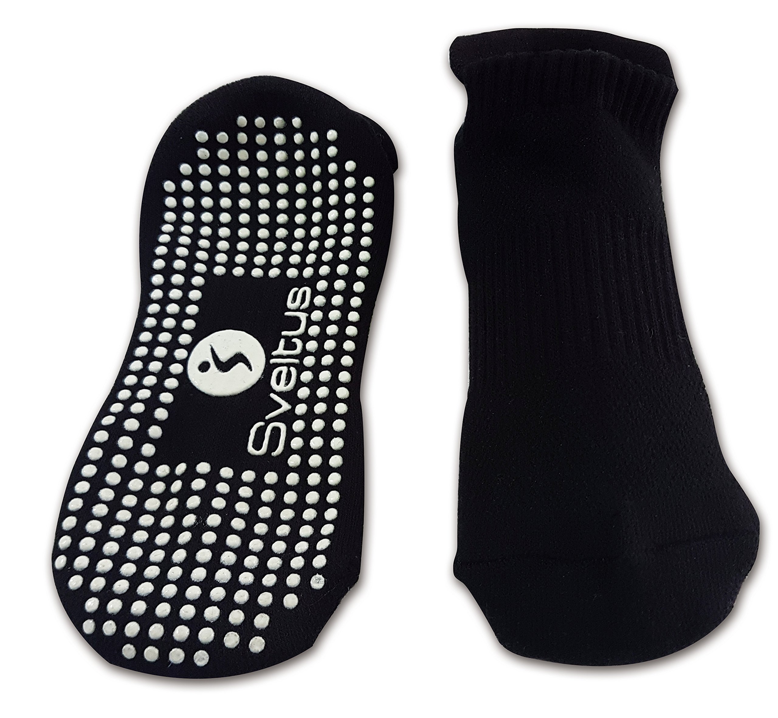 Sveltus Non Slip Pilates Yoga/Socks Size L Unisex Adult, Black