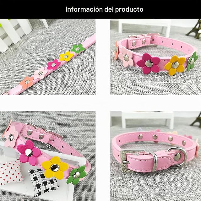 Foto 6 de 7 de Newtensina Cuello de Perro con Estilo Collar de Perro Lindo Cuello de niña Collares de Perrito para Perros…